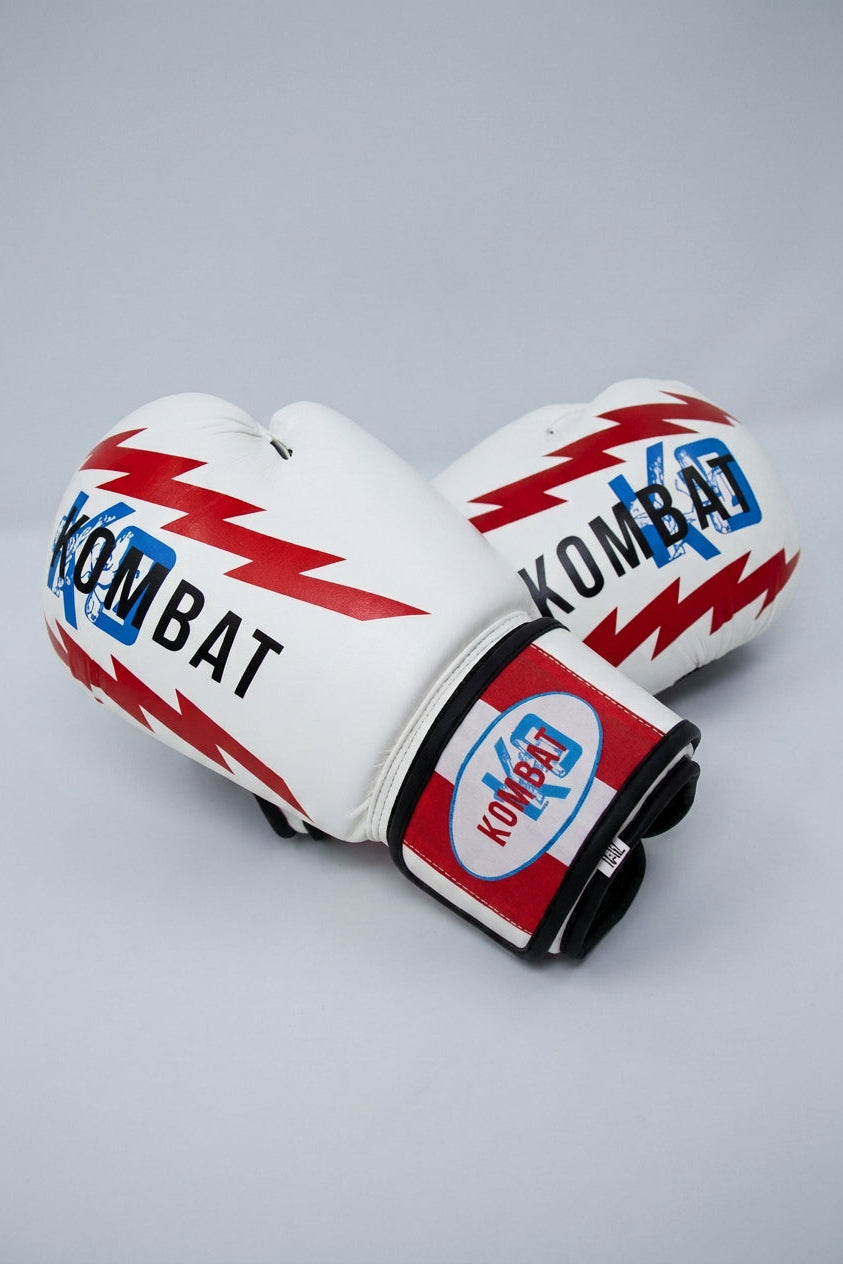 guanto boxe tricolore ko italia base bianca